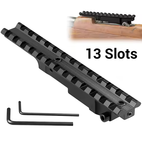13 Slots Picatinny Rail Mount Tactical Optics Scope Mount Base Rifle Sight Rail Mount Scope Riser Br