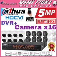 DAHUA 5.0MP 16-CHANNEL CCTV SET PACKAGE ULTRA HD DVR (5MP) + CAMERA x16 (5MP) (P2P ONLINE VIEW FOR P