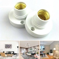 E14 Bulb Receptacle Ceiling Receptacle Light Bulb Socket Base Round Plastic Bulb Plug Holder X5B6