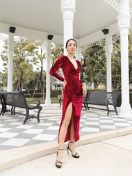 Rose The Label - Freesia Velvet Dress