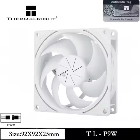Thermalright TL-P9W CPU Fan 1/3/5 PCS 2200RPM Speed 4PIN PWM Computer Case Fan High Performance 92mm