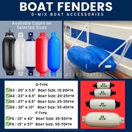 D-MIX Marine Bumpers / 2pcs 20" x 5.5" G3 Boat Fenders for Boat Size 15 - 20feet Boats /PVC fenders