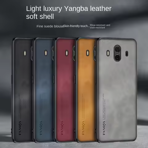 For Huawei Mate 10 ALP L09 L29 Case PU Leather Surface Hard PC Back Cover Shockproof Matte Phone Cas