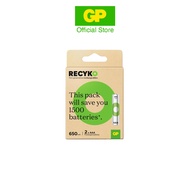 GP ReCyko NiMH 2x AAA 650mAh Rechargeable Battery