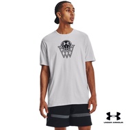Under Armour UA Mens Basketball Logo Short Sleeve อันเดอร์ อาร์เมอร์ เสื้อออกกำลังกายสำหรับเทรนนิ่ง สำหรับผู้ชาย