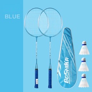 ไม้แบดมินตัน (1 คู่ ฟรีลูกแบด 3 ลูก )   Badminton racket  พร้อมกระเป๋า สินค้าพร้อมส่งทันที