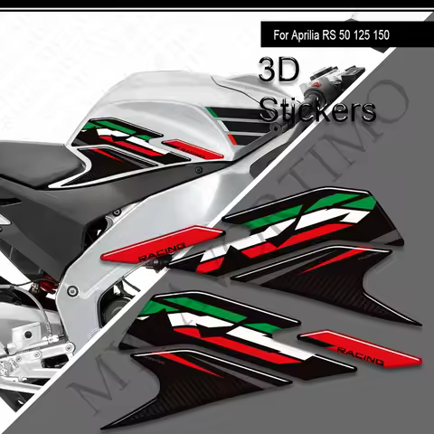 For Aprilia RS RS4 RSV 50 125 150 GP 1000 R Factory Tank Pad Bike Cap Grips Gas Fuel Kit Knee Sticke