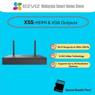 EZVIZ X5S Wireless/Wired CCTV NVR 8/4 Channel ONVIF/HDMI/VGA Output/H.265 HDD (Up to 8TB)