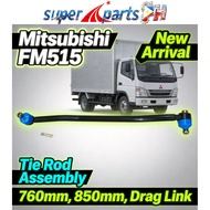 760mm 850MM Tie rod assembly drag link suitable for Mitsubishi FM515 FM516 6D14 14.5 6D16 6D17