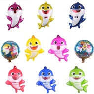 1pc baby shark aluminum balloon ball baby birthday party layout decor balloon