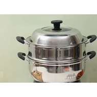 Multi-Functional Electric Food Warmer Household Thickened Multi-Layer Stainless Steel Electric Frying Pan Steamer with Steamer Electric Chafing Dish