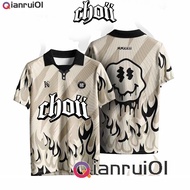2024 CHOII Baju Tshirt Lelaki Thailand Viral Jersey Ootd Collar Blvckroseapparel Polo Shirt Sublimat