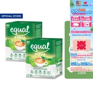 [2 กล่อง] Equal Stevia หญ้าหวาน อิควล สตีเวีย ผลิตภัณฑ์ให้ความหวานแทนน้ำตาลจากหญ้าหวานธรรมชาติ ขนาด 