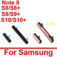 ปุ่มเปิด/ปิดและปุ่มปรับระดับเสียงสำหรับ Samsung Galaxy S8 S9 S10 Plus + ปุ่มเปลี่ยนปุ่ม8คีย์ด้านข้าง