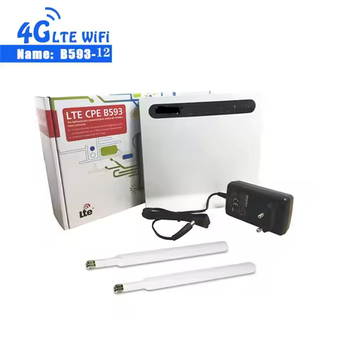 Huawei B593u-12 b593 100Mbps 4G FDD LTE CPE Router LTE 4G 3G Mobile Wireless CPE Rout +2PCS Antenna