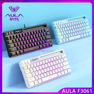 Aula F3061 Mechanical Gaming Keyboard Anti-ghosting 64 Brown Switch Blue Wired Mixed Backlit Keybora