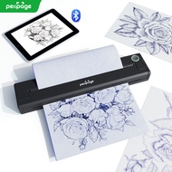 PeriPage P90 Wireless Tattoo Stencil Printer เครื่องสักความร้อนพร้อมกระดาษลายฉลุ ชุดเครื่องพิมพ์รอยส