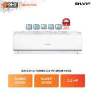 Sharp R32 Non-Inverter Air Conditioner 2.0 HP AHA18WCD2 AUA18WCD2 3 Star Rating Turbo Mode Aircond Penghawa Dingin