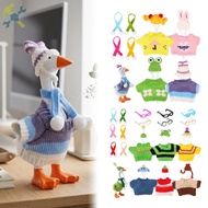 4/6 Sets Desk Goose Outfit Set Cute Desk Goose Accessories Set Includes Hats Sweaters Scarves for 7 