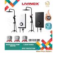 LIVINOX WATER HEATER NO PUMP LWH-TS-E-WH/E-MB/DC PUMP LWH-TS-DC-MB / RAINSHOWER LWH-TS-DC-RMB/RWH / 