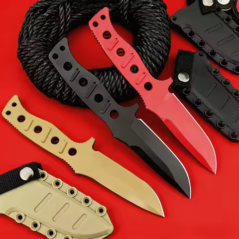 Hot Selling Model 375 Fixed Blade Knife, 9Cr18MoV High Hardness Steel, Outdoor Hiking Camping Fishin