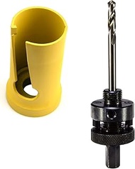 MaxTool 3PCs 1-3/8" TCT Hole Saw 35mm Carbide Tip Saw+Arbor/Mandrel+Drill Bits for Brick Asphalt Con