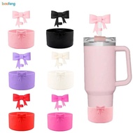 7.5cm Tumbler Silicone Boot, 10mm Bow Shape Straw Cover, Straws Lid Cap Baofeng
