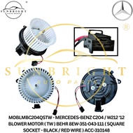 MERCEDES-BENZ C204 / W212 '12 BLOWER MOTOR ( TW ) BEHR 8EW-351-043-111 ( SQUARE SOCKET - BLACK / RED