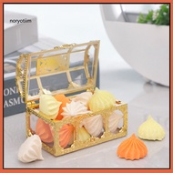 NOR  Birthday Party Favor Boxes Decorative Treasure Chest Box Party Favor Box Transparent Treasure C
