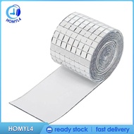 [Homyl4] Mirror Tiles Disco Ball Tiles Self Dhesives Mini Mosaic Stickers Mini Square Mirror Tiles for Decoration Craft Photo Frame