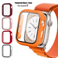 Case for Apple Watch Series 8 7 45mm 44mm 40mm iwatch 6 SE 5 4 3 42mm 38mm glass+cover Screen Protec