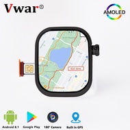 Vwar S16 4g Smart Watch Android System Screen Wifi Card Gps Women Amoled Camera 2.1" Sim Men For Smartwatch With
