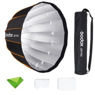 QR-P90 35.4 Inch/90CM Parabolic Softbox Bowens Mount, Quick Release Parabolic Softbox, with Front &