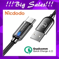 Mcdodo Cable Auto Disconnect Qualcomm Quick Charge 4.0 Fast Charging Cable I0S CA7410 , Type C CA619
