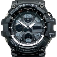 卡西歐 G-SHOCK GWG-100-1A MUDMASTER 手錶,具備電波太陽能、雙 LED 照明、防塵防泥、指針/數位雙顯、黑色軍綠色等功能,2018 年 2 月發布。