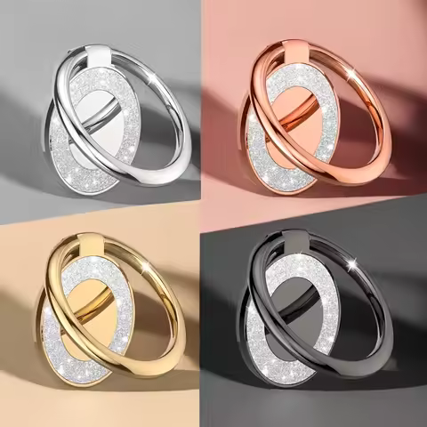 Fashion Ring Bracket 360° Rotation Ring Holder Sticker Cellphones Accessories Portable Finger Ring S