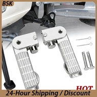 1Pair Aluminum Alloy Ebike Pedal Set Foot Rest Foldable Footrest Pedal Replacement For Ebike