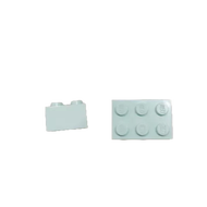 LEGO Parts - 1x2 Brick (3004) LEGO Plate 2 x 3 (3021) Aqua Home Love 3399