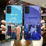 YS-81 OT7 Enhypen HD Glass Casing for Samsung A05S A35 A55 A24 A14 A15 A04S A34 A25 M15 A54 S21 FE P