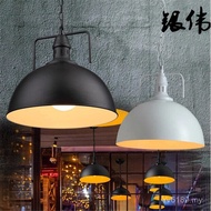 LOFT Lamps Restaurant Club Chandelier Iron Cafe Pot Lid Decoration Bar Retro Aisle Industrial Style 