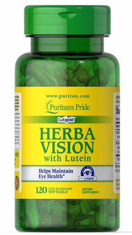 Puritan's Pride Herbavision with Lutein and Bilberry 120 Softgels .