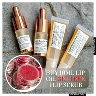 MN LIP OIL SERUM ORGANIC Homemade rebrand jenama sendiri no label sticker  merawat bibir kering hita