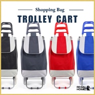 Black Shopping Bag Trolley Grocery Push Cart Trolley Portable Foldable Bag Trolley Cart