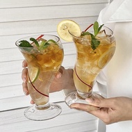 Small tall view glass juice cup cool drink cup milkshake cup Instagram style creative family