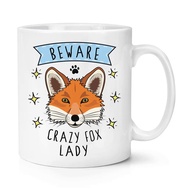 【In stock】Beware Crazy Fox/Frag/Snail Lady 11oz Mug Funny Animal Ceramic Coffee Tea Cup Mug