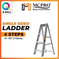 MCPRO Aluminium Single Sided Ladder 4 / 5 / 6 / 7 / 8 / 9 / 10 / 11 / 12 Steps Tangga Lipat