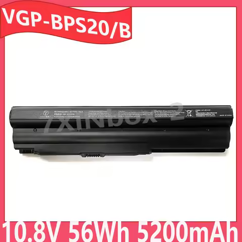 VGP-BPS20/B VGP-BPS20B 10.8V 56Wh 5200mAh Laptop Battery For Sony VAIO VPC-Z116 VPC-Z117 VPC-Z118 VP