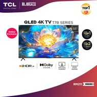 TCL 55" QLED 4K Google TV with 120Hz Game Accelerator Dolby Vision Atmos HDR 10+  55T7B