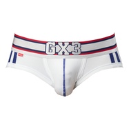 GX3 Men's Underwear Gloss Sports Brief-White By TonyJocks
