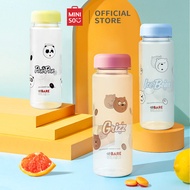 MINISO Botol Minum We Bare Bears Plastik Botol Air Minum Air Dingin 500ml Botol Minum Anak